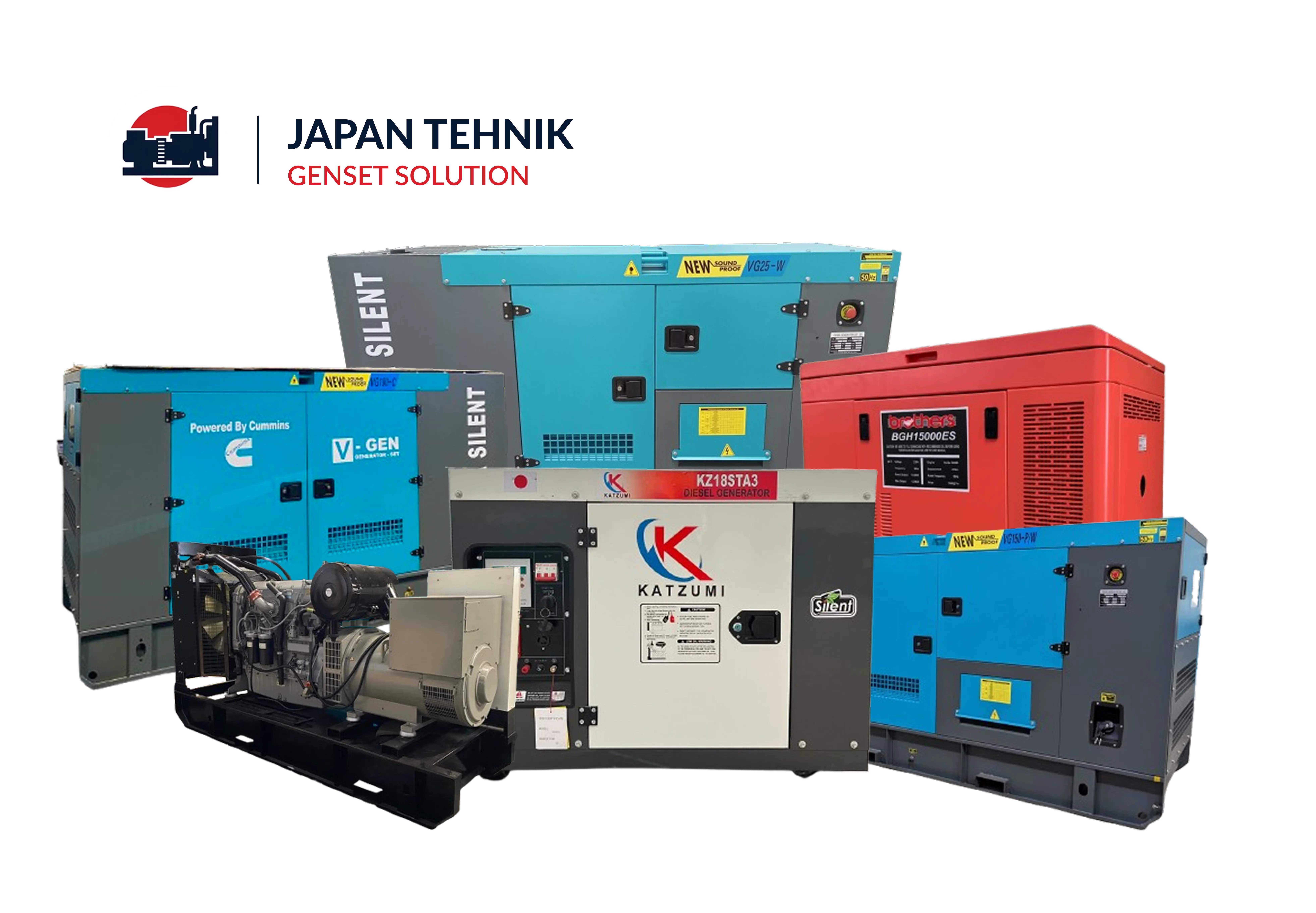 Unit genset silent Japan Tehnik siap kirim